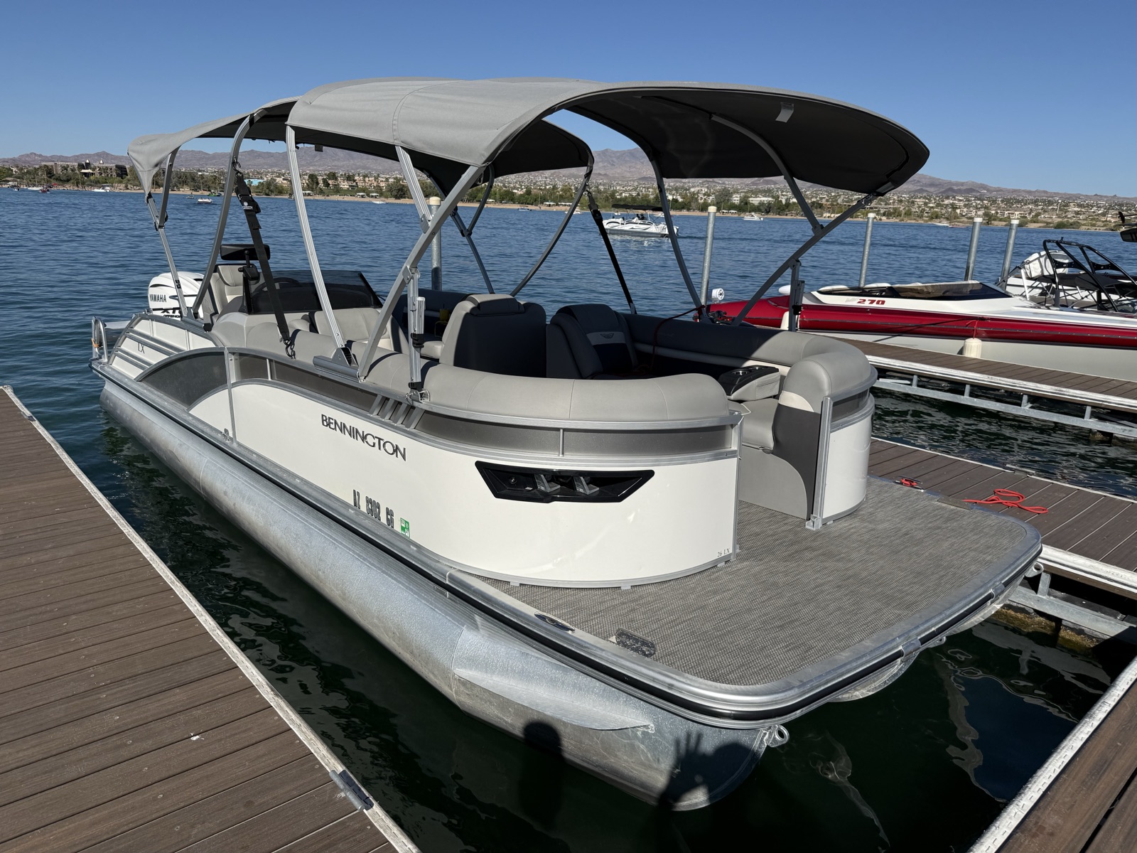 2024 Bennington 26' 450hp Yamaha rental at Lake Havasu City, AZ