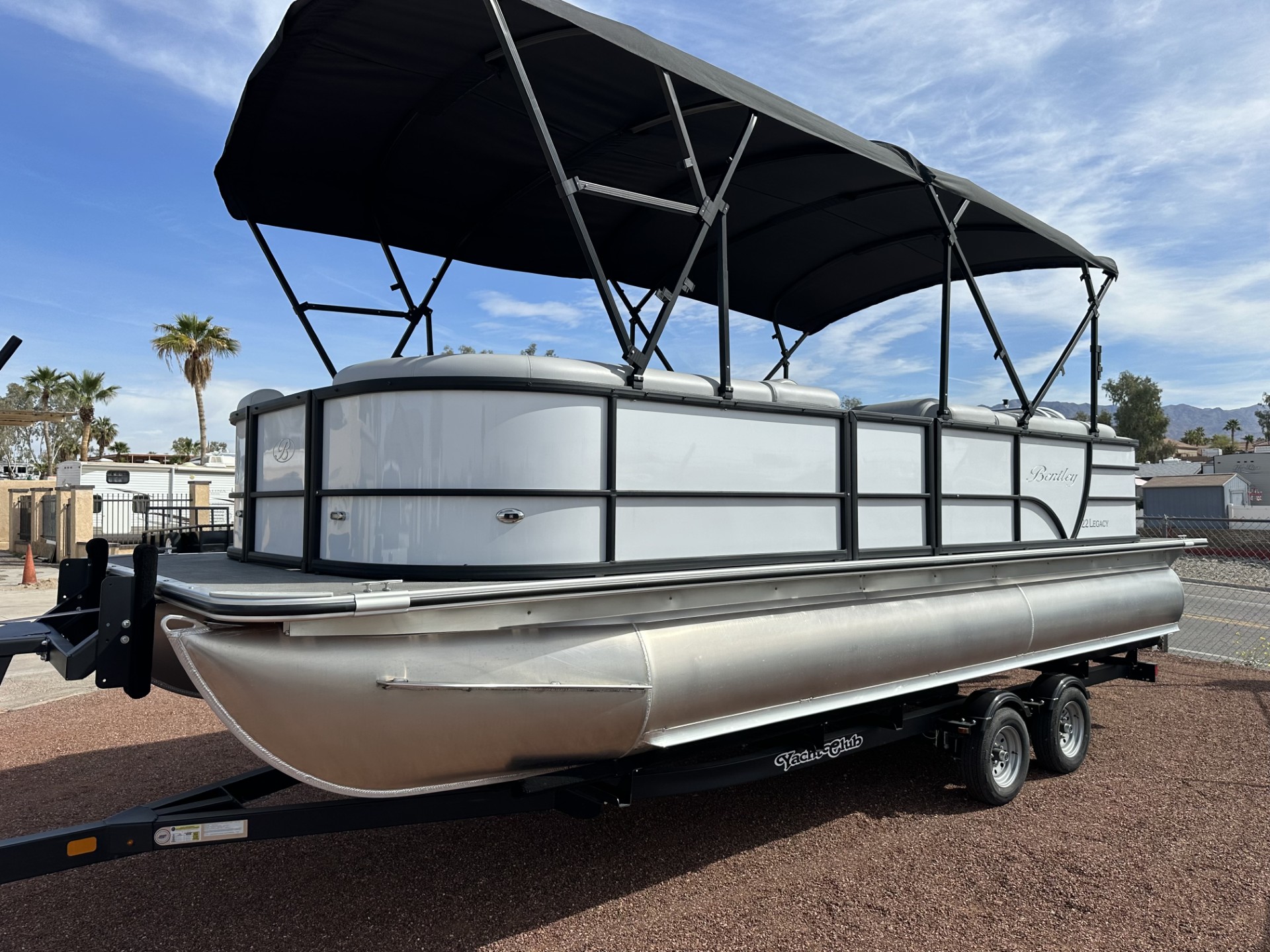 2023 Bentley 23 with 150hp (White) rental at Lake Havasu City, AZ