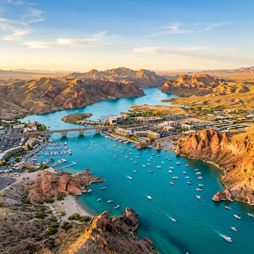 Lake Havasu aerial view